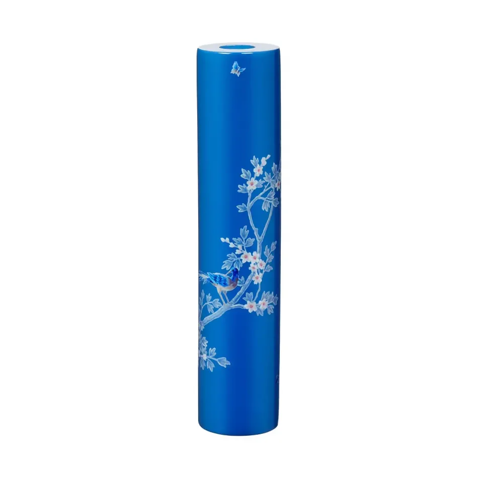 Chinoiserie Blue Candlestick