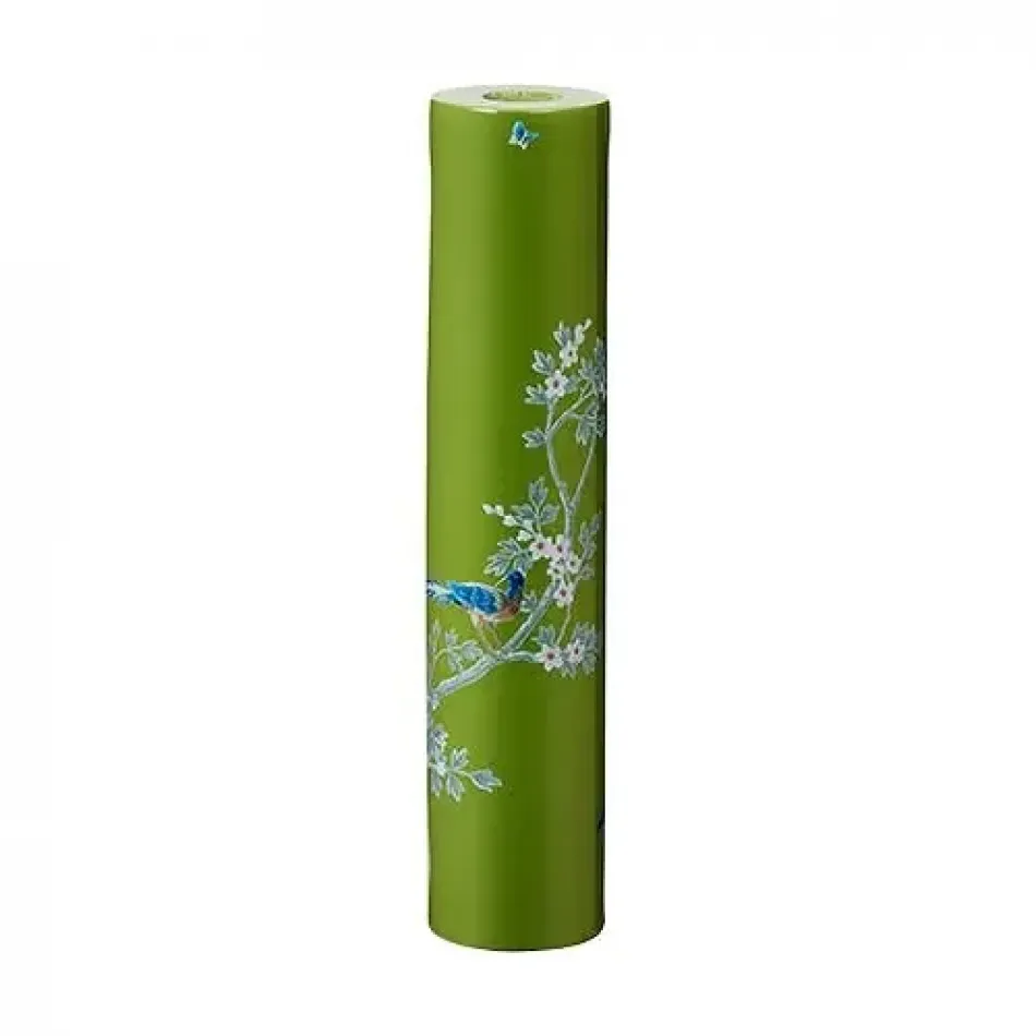 Chinoiserie Green Candlestick