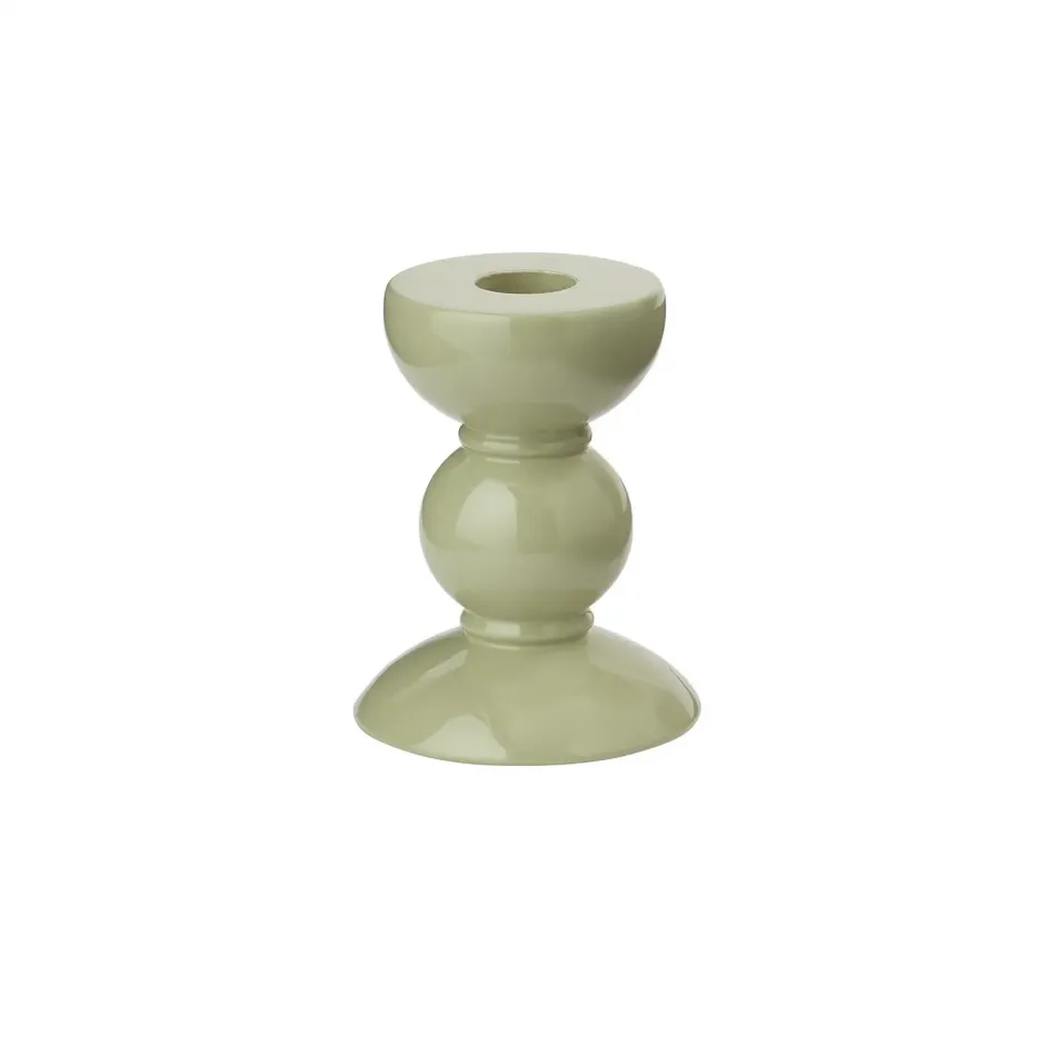 Bobbin Sage Candlestick Small - 10cm