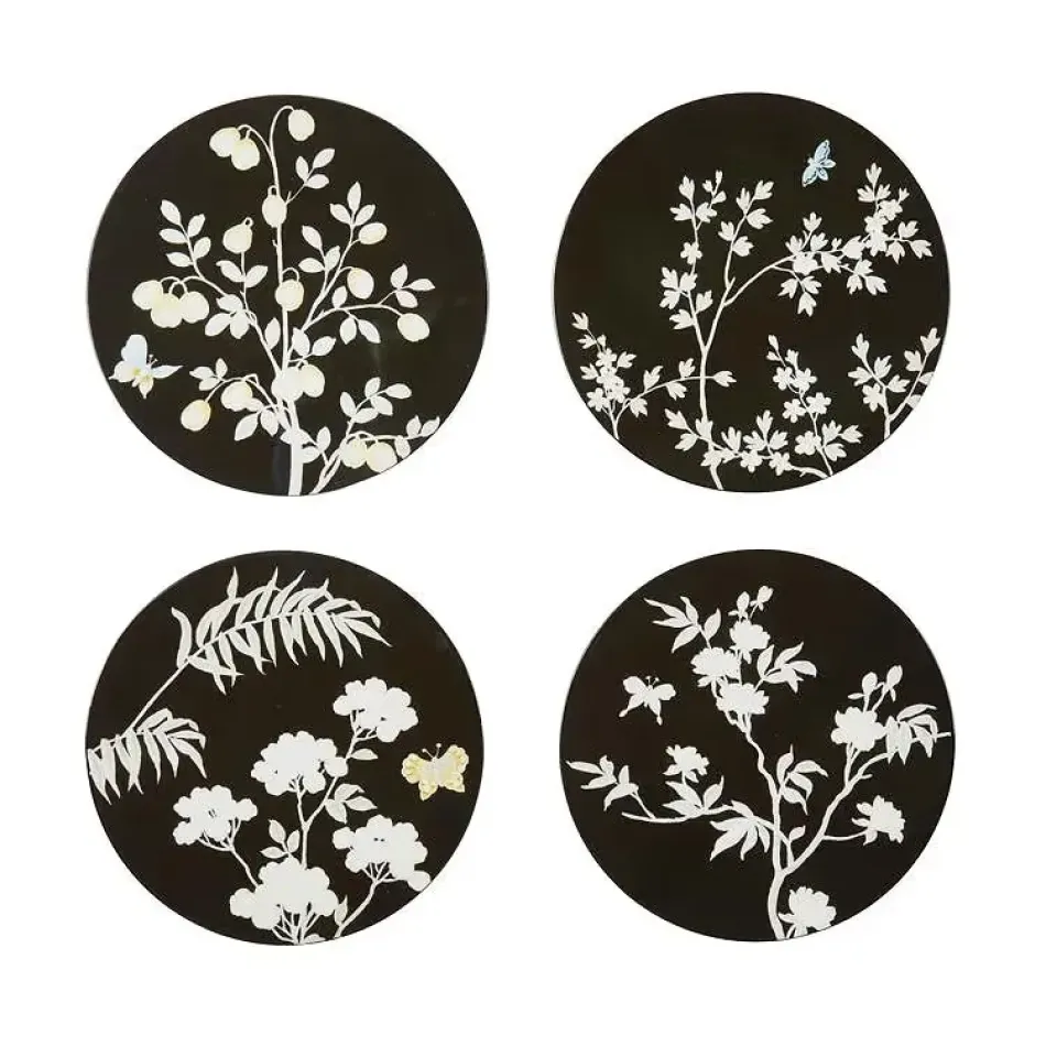 Chinoiserie Black Coasters Set of 4 (Limited Edition)