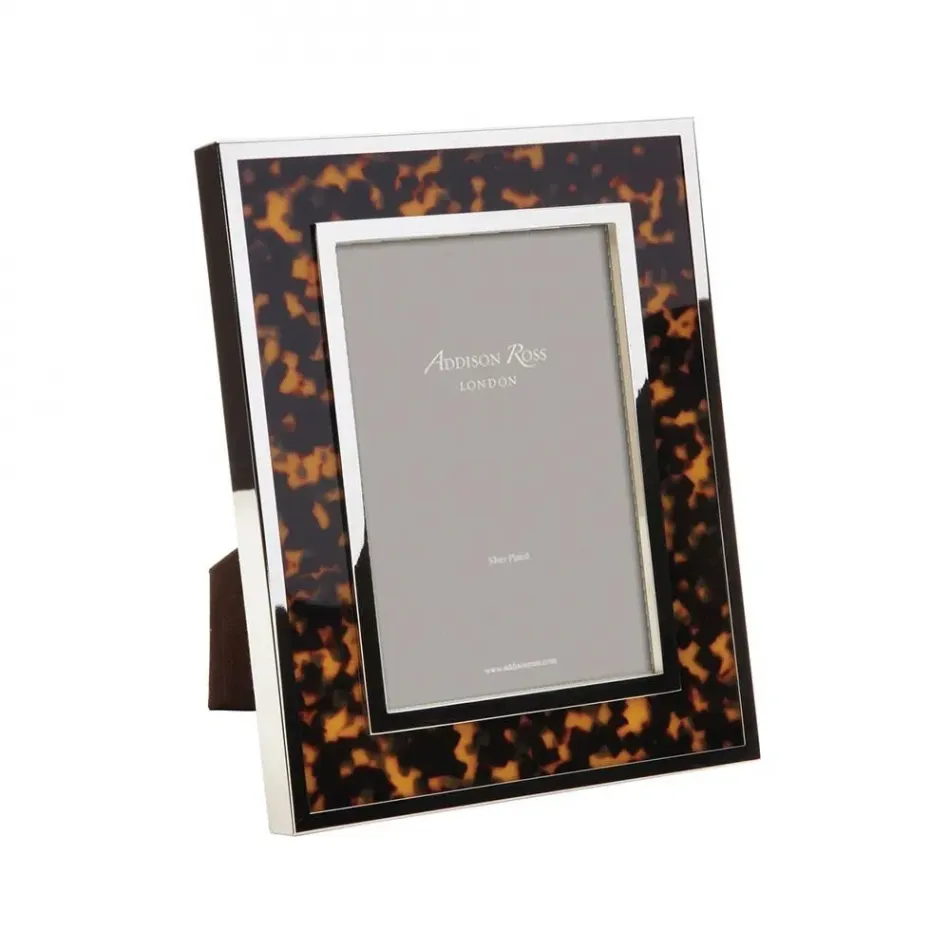 Windsor Tortoise and Silver Picture Frame 5 x 7 in