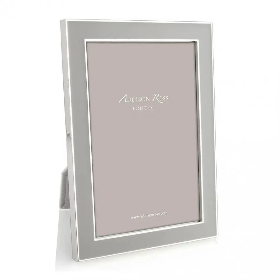 Silver Trim, Chiffon Enamel Picture Frame