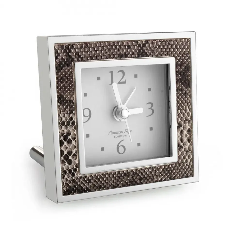 Snake Natural Square Alarm Clock