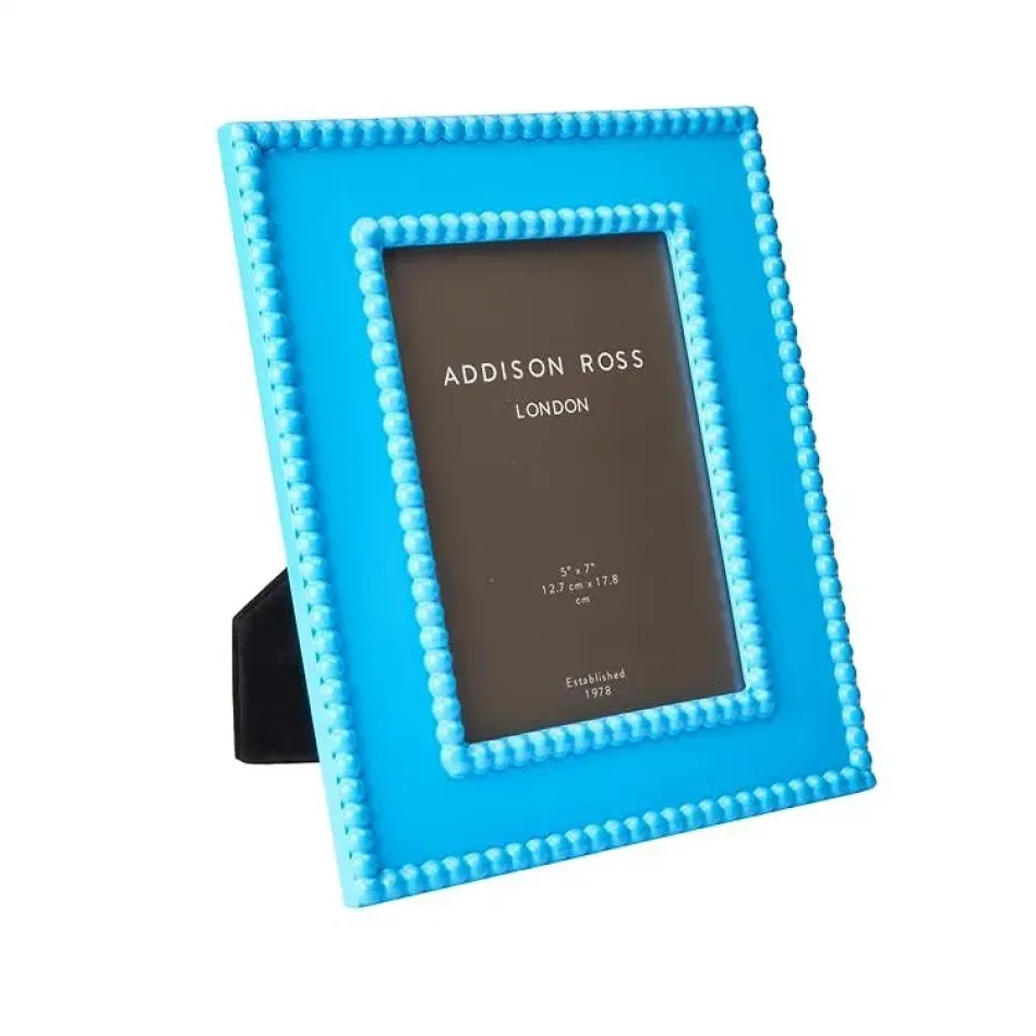 Bobbin Aqua Lacquer Photo Frame 5 x 7 in