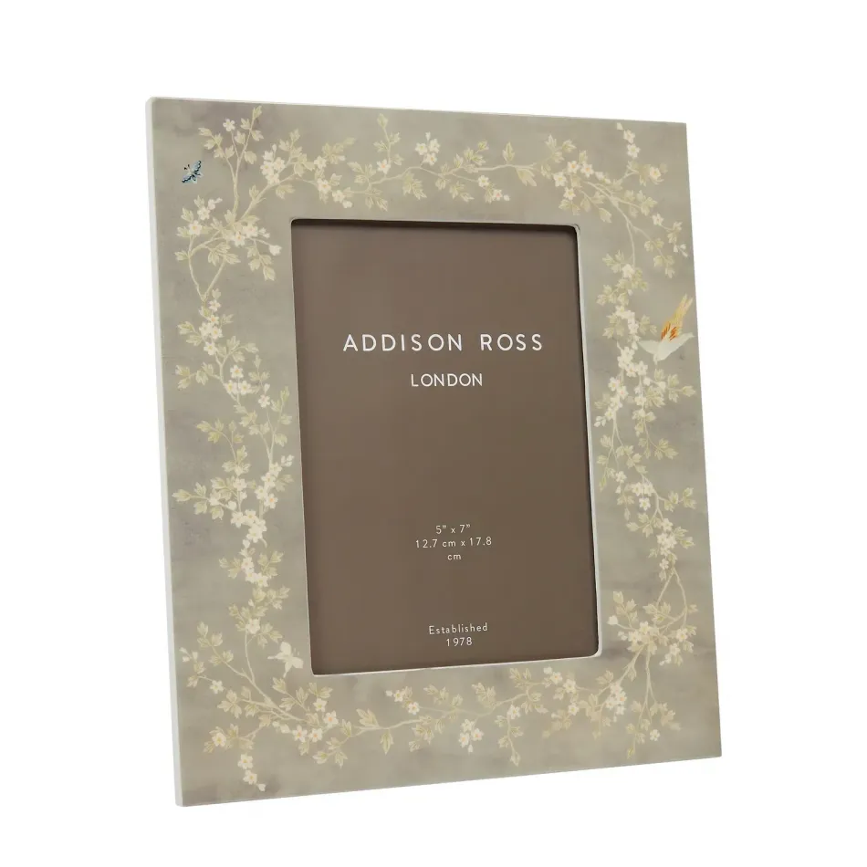 Chinoiserie Grey Frame 5 x 7 in