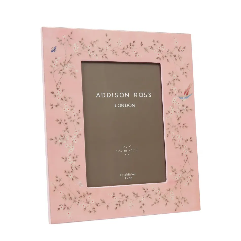Chinoiserie Pink Frame 5 x 7 in