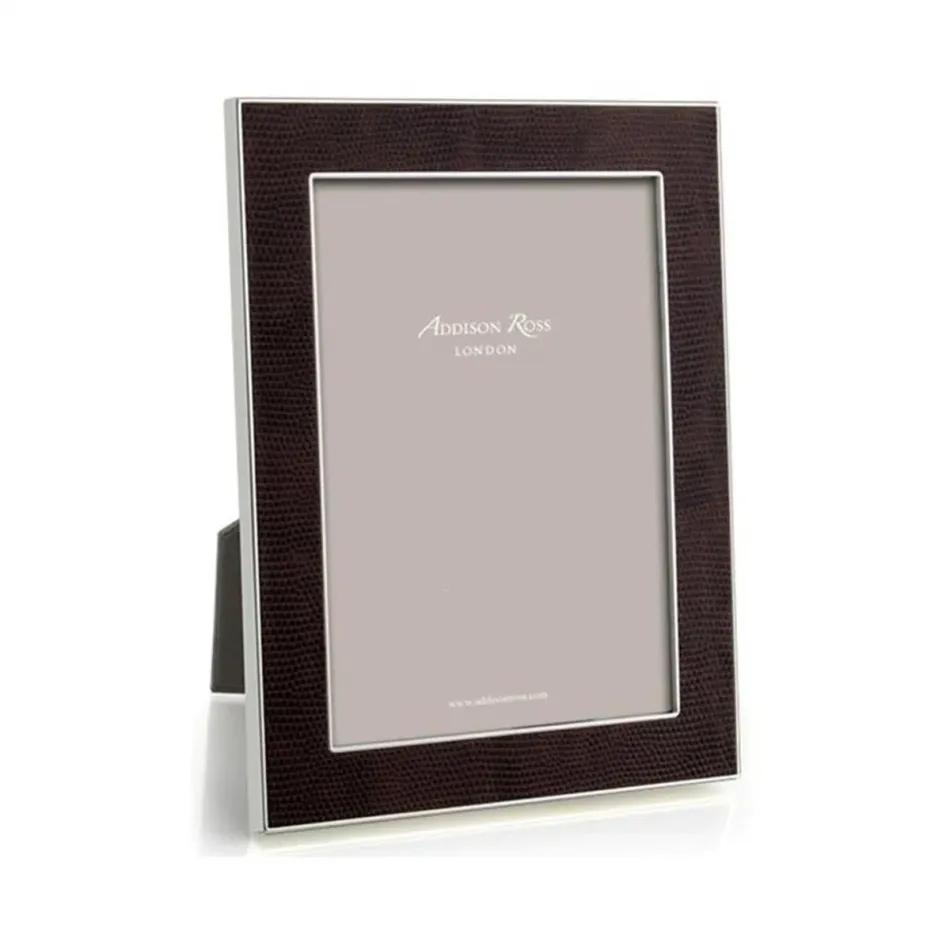 Coffee Snake and Silver Natural Picture Frame