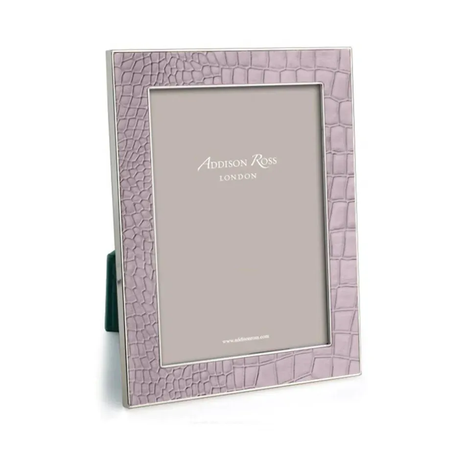 Faux Croc Mocha Picture Frame