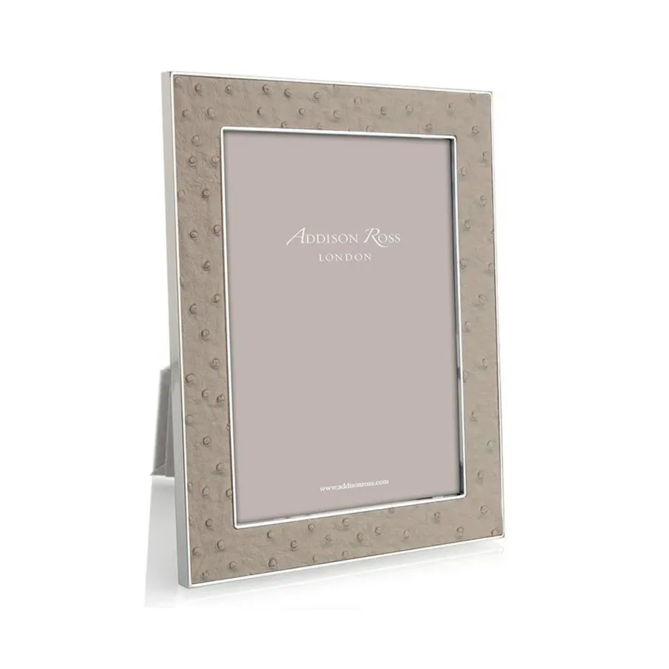 Ostrich Shadow Silver Picture Frame 5 x 7 in