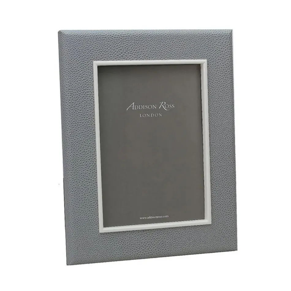 Grey Shagreen Picture Frame 5 x 7 in