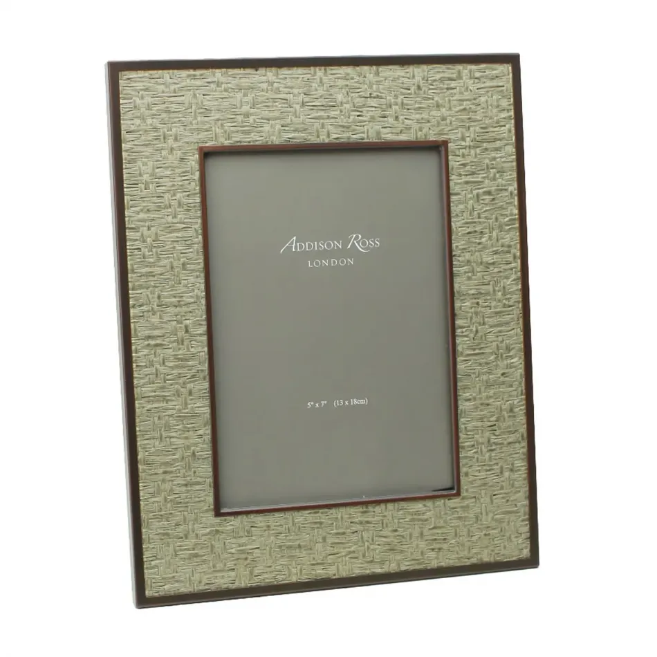 Rattan Moss Green Frame 8 x 10 in