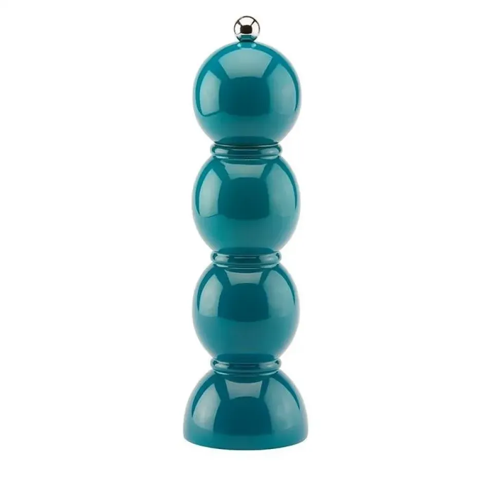 Bobbin Teal Lacquer Salt or Pepper Mill