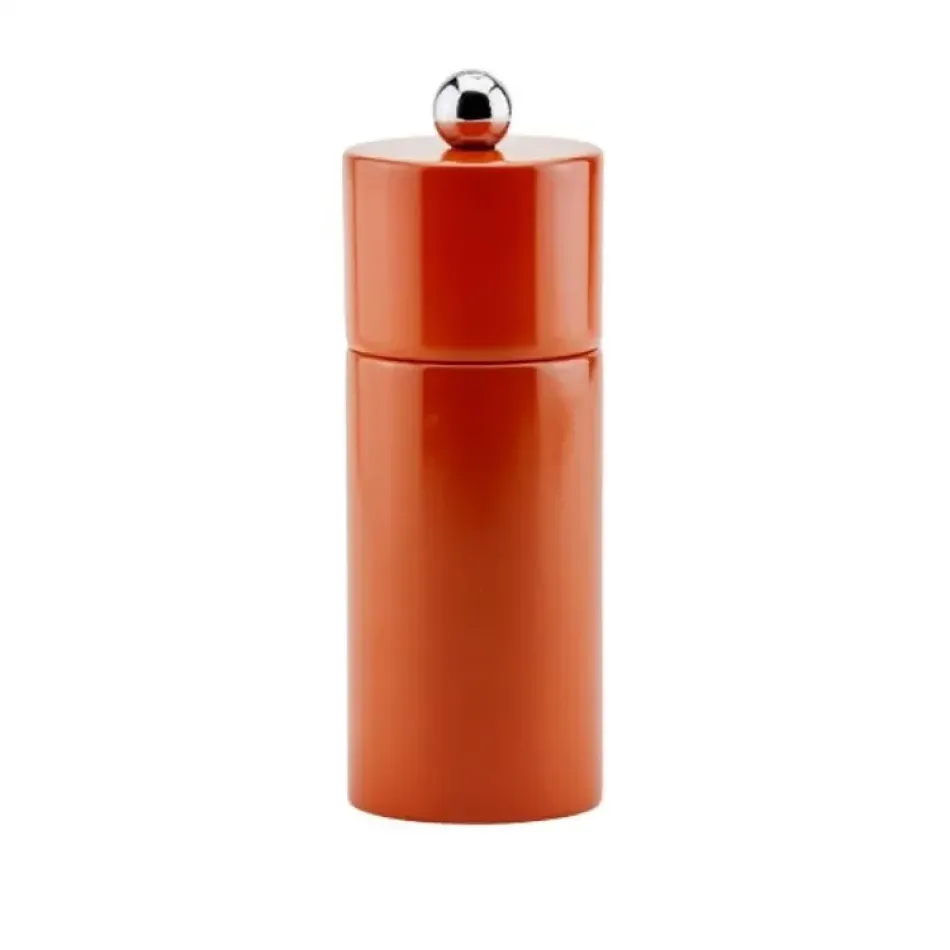 Mini Column Orange Salt or Pepper Mill
