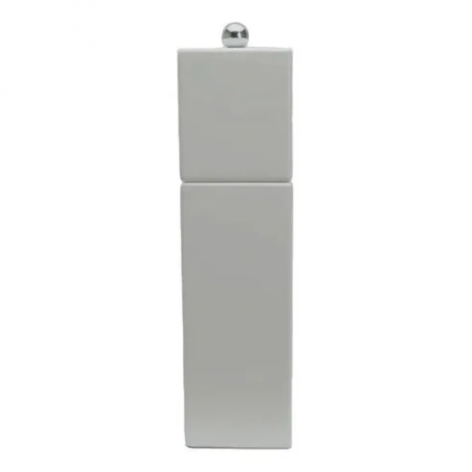 White Square Pillar Salt Or Pepper Grinder