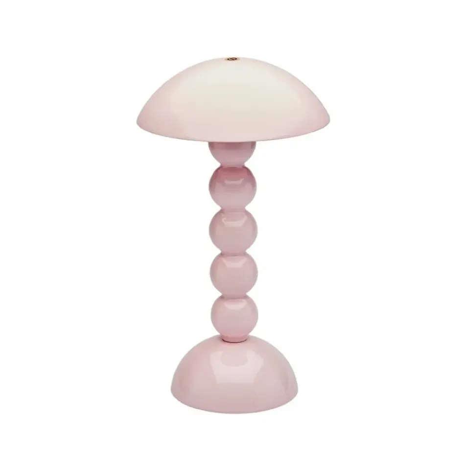 Bobbin Pale Pink Lacquer Rechargeable LED Lamp 30cm
