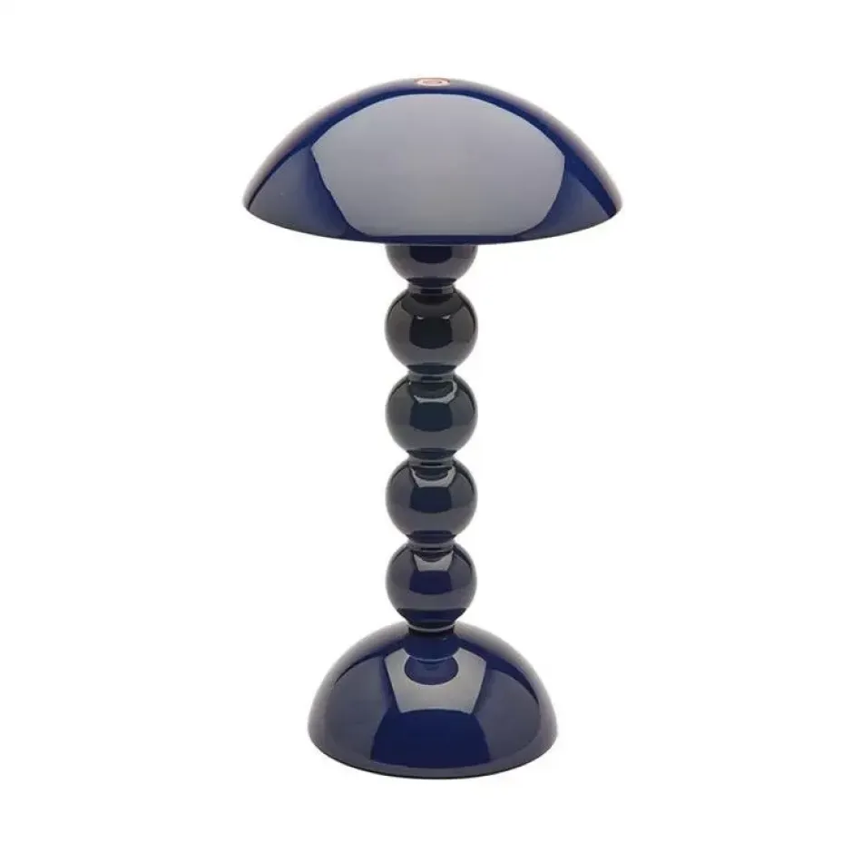 Bobbin Navy Lacquer Rechargeable LED Lamp 30cm