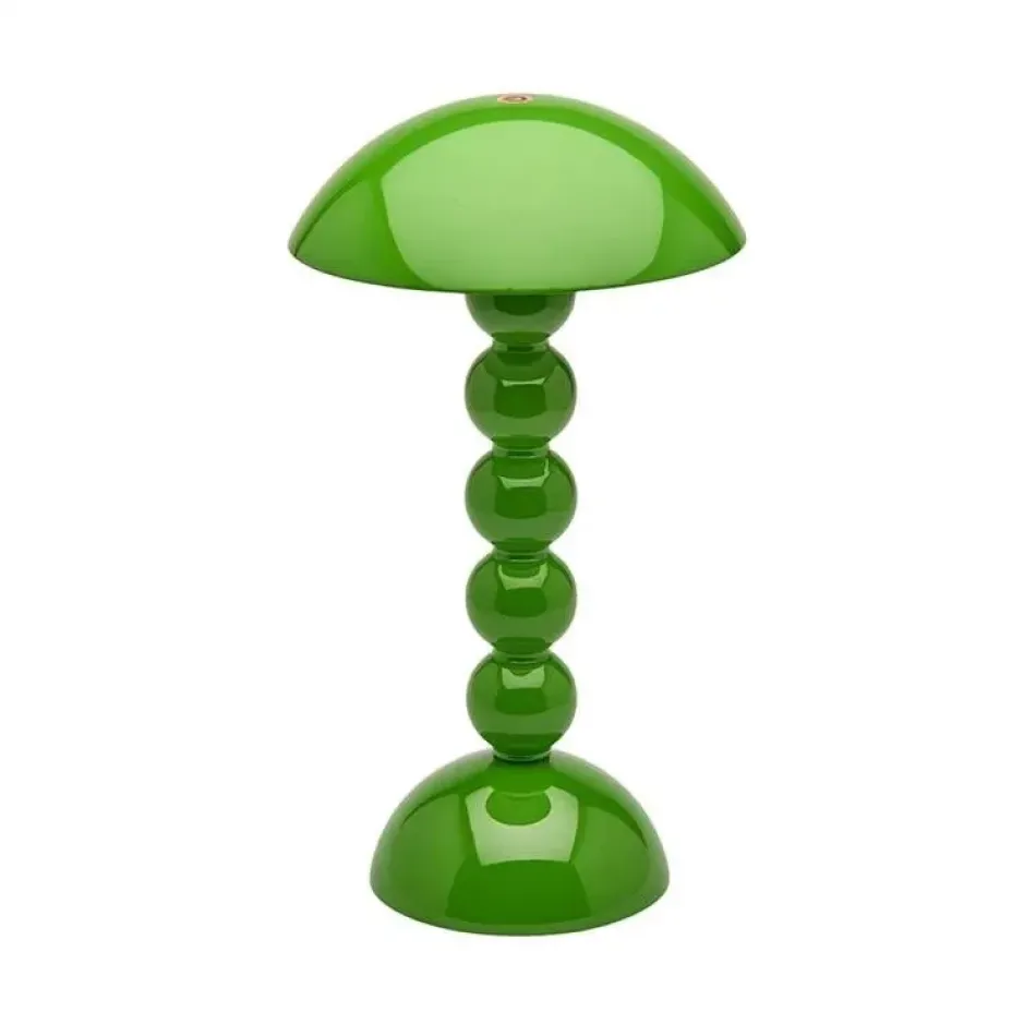 Bobbin Leaf Green Lacquer Rechargeable LED Lamp 30cm
