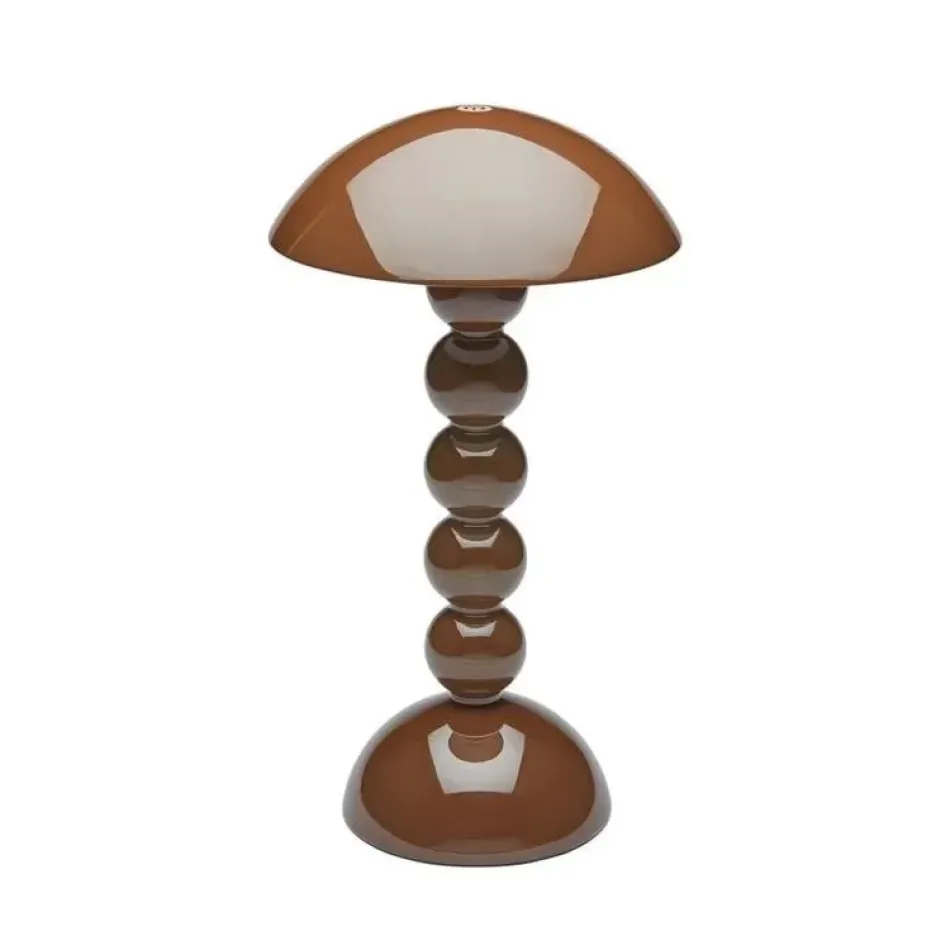 Bobbin Chocolate Lacquer Rechargeable LED Lamp 30cm