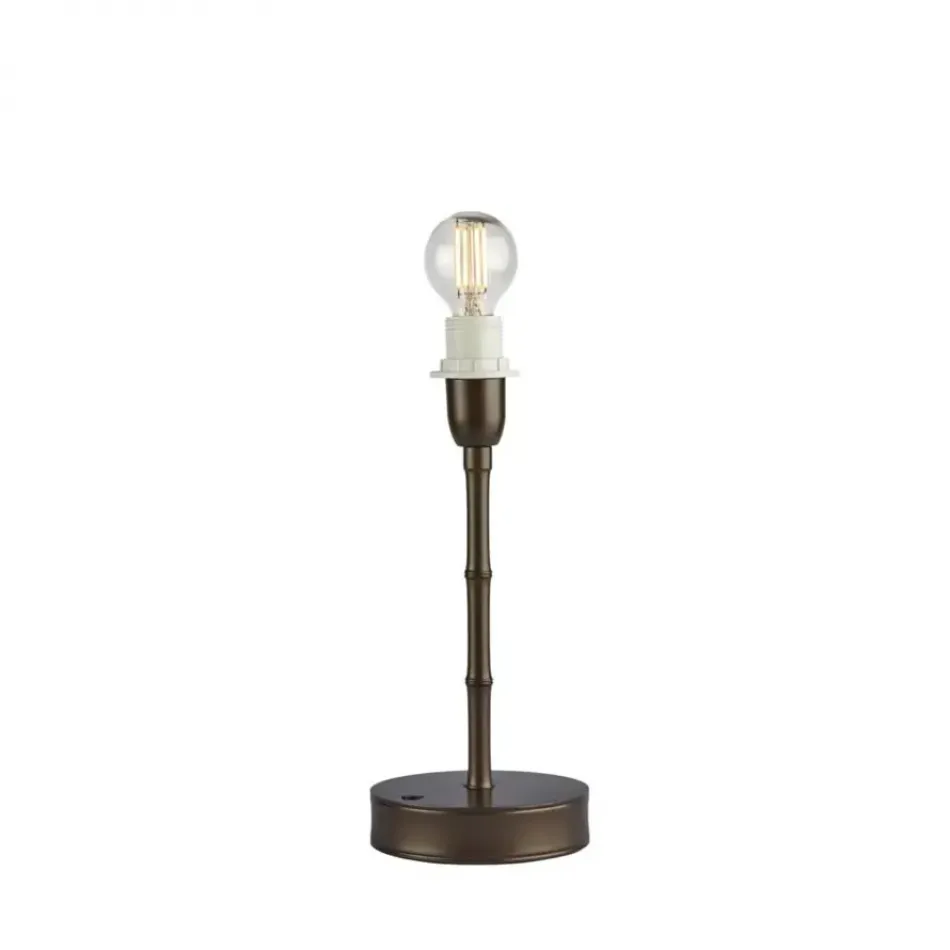 Bamboo Bronze Rechargeable Lamp Base 25cm