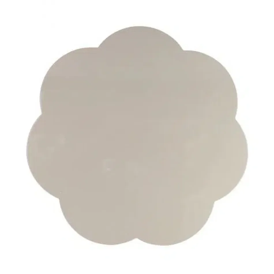 Cappuccino Large Scallop Lacquer Placemats, Set Of 4