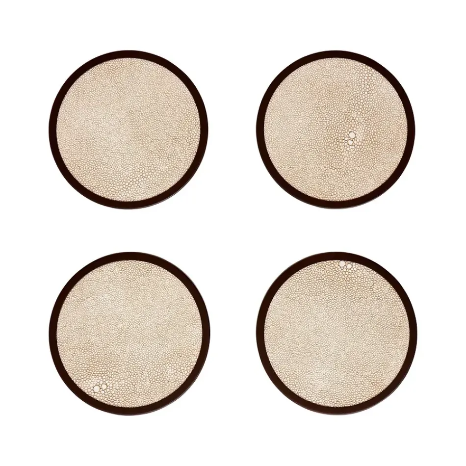 Ecru Coasters Set of 4