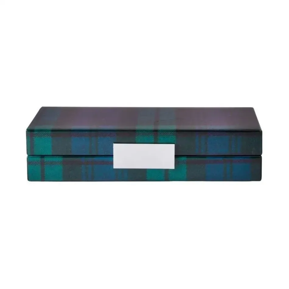 Tartan Black Watch with Silver Box Small