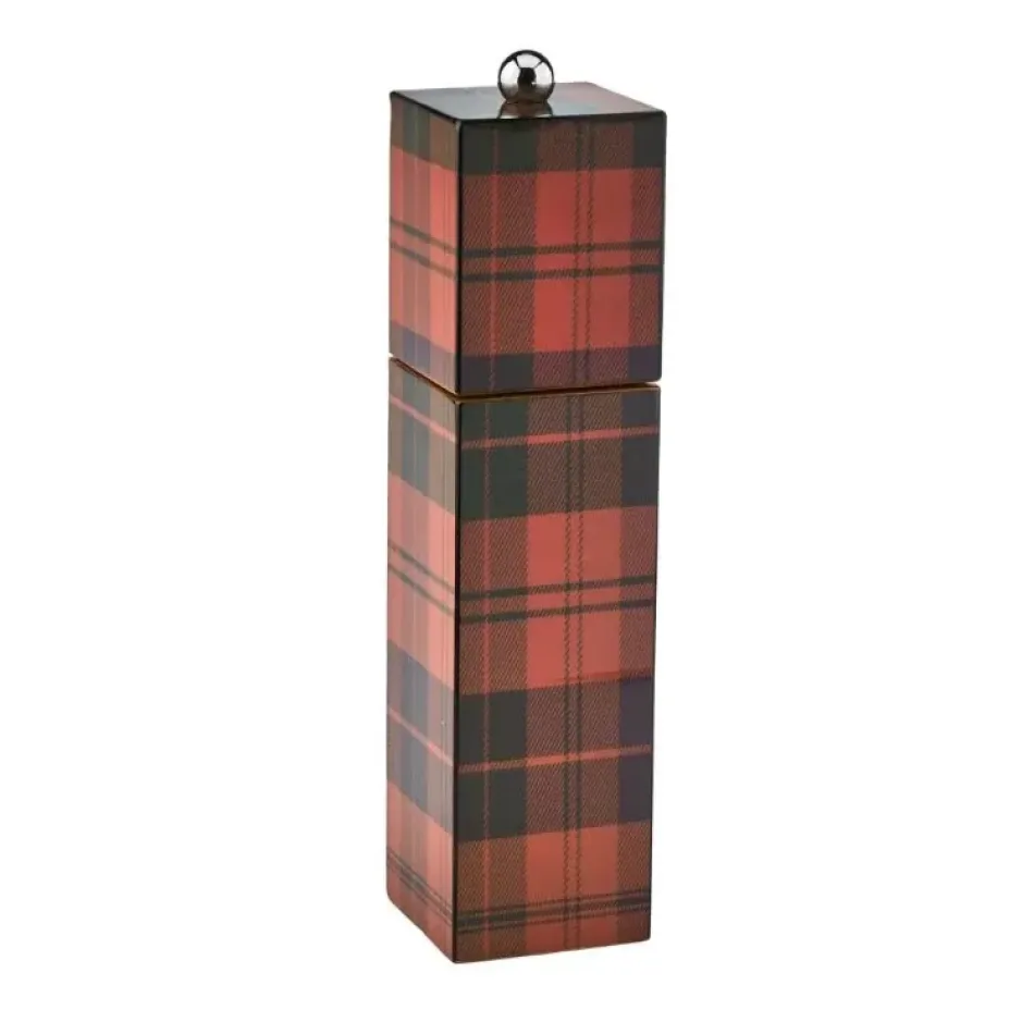 Tartan Ross Square Pillar Salt or Pepper Mill