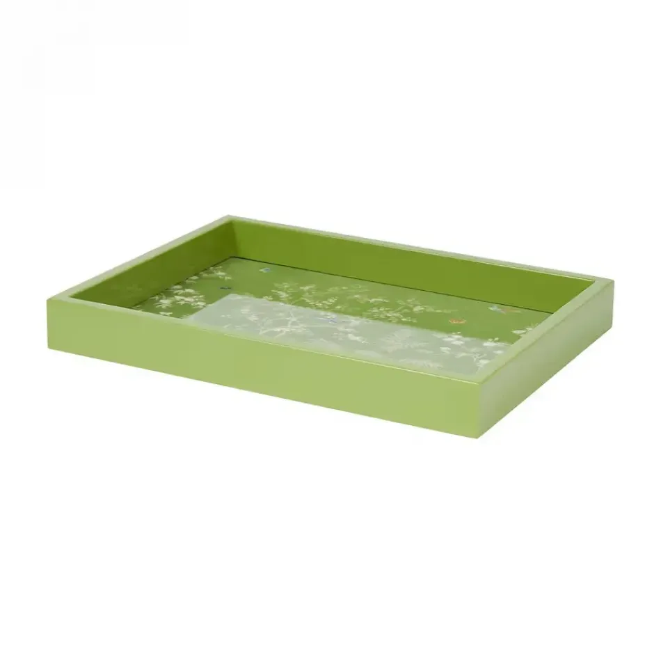 Chinoiserie Green Tray Small