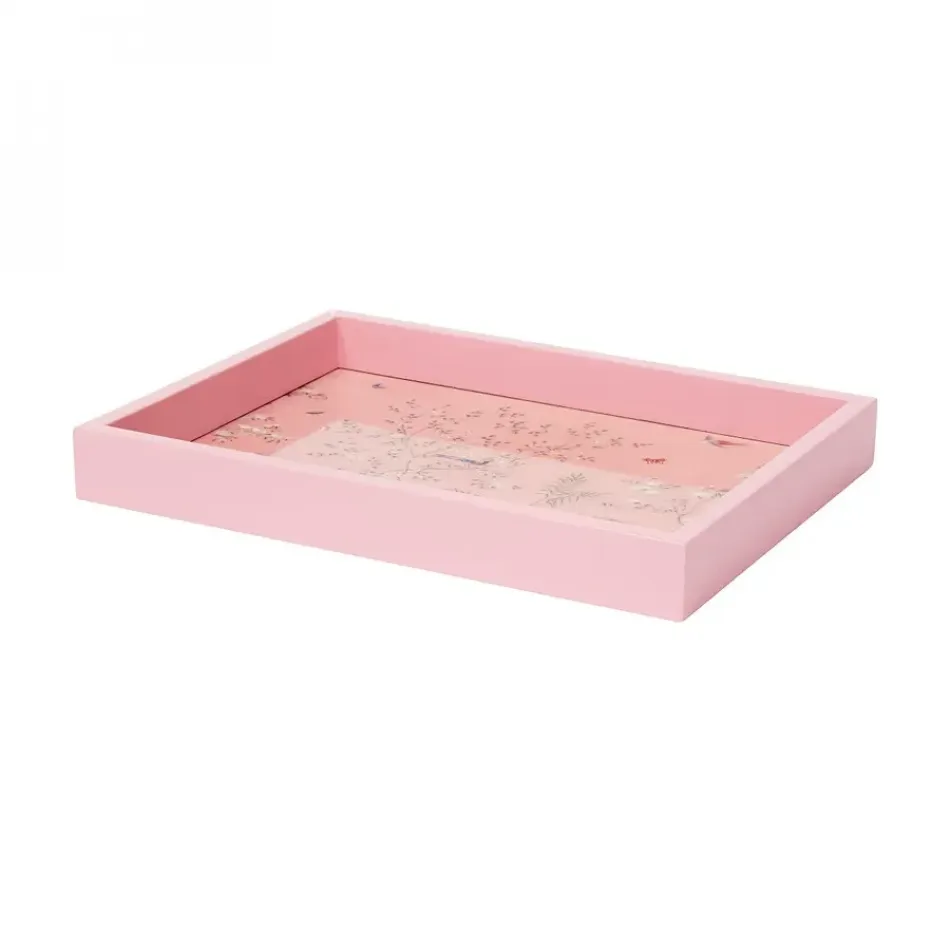 Chinoiserie Pink Tray Small