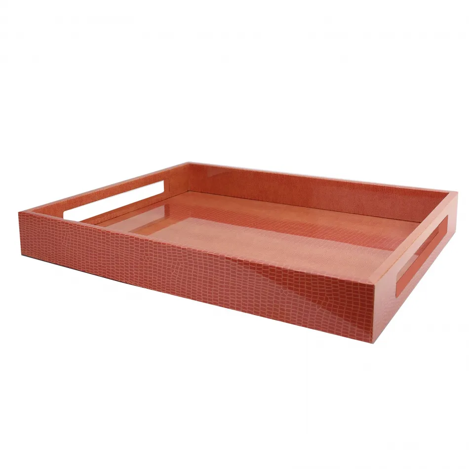16 x 14 in Tray Orange Croc