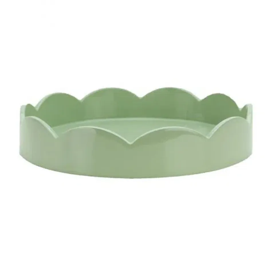 Sage Green Small Round Scallop Tray