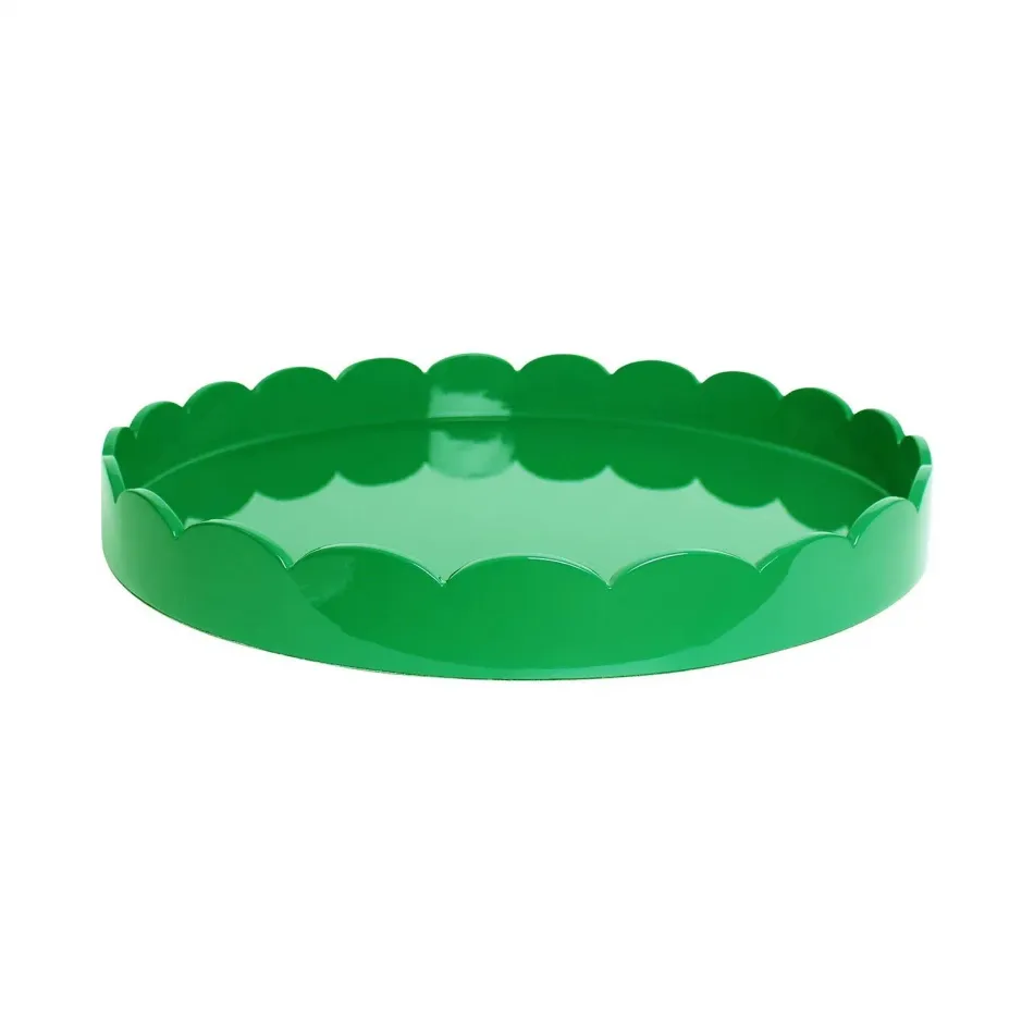 20 x 20 in Large Square Scalloped Tray Leaf