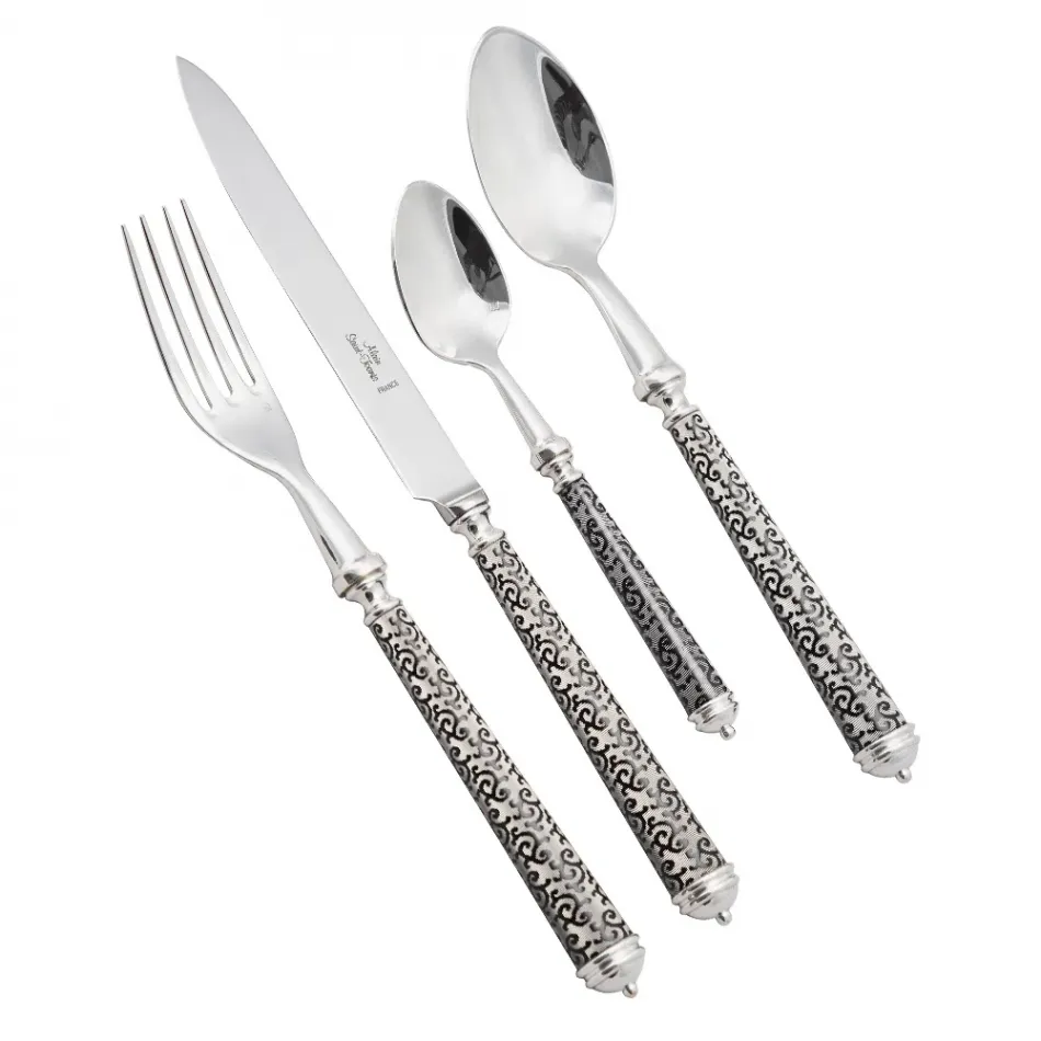 Arabesque Black Silverplated Pastry Server