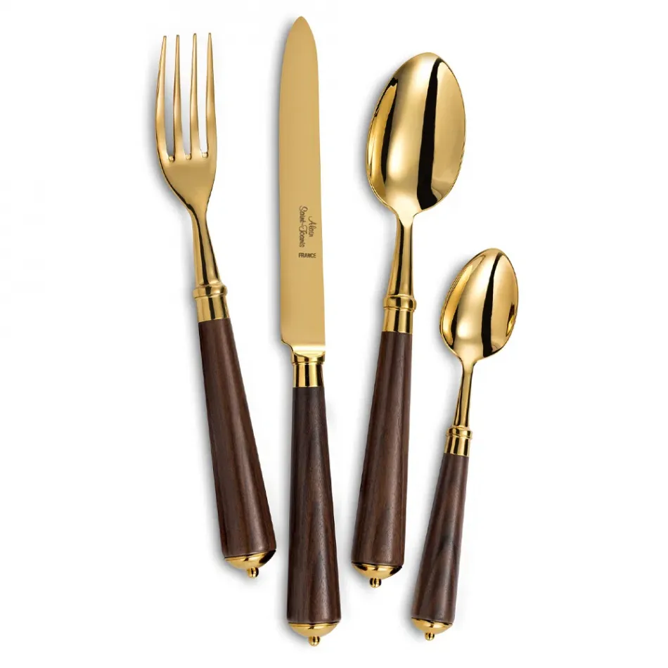 Julia Rosewood Goldplated Table Spoon