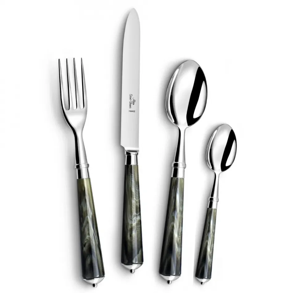 Julia Green Marble Stainless 2-Pc Carving Set