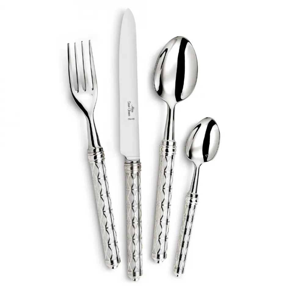 Louxor Silver/White Silverplated Flatware by Thomas Bastide