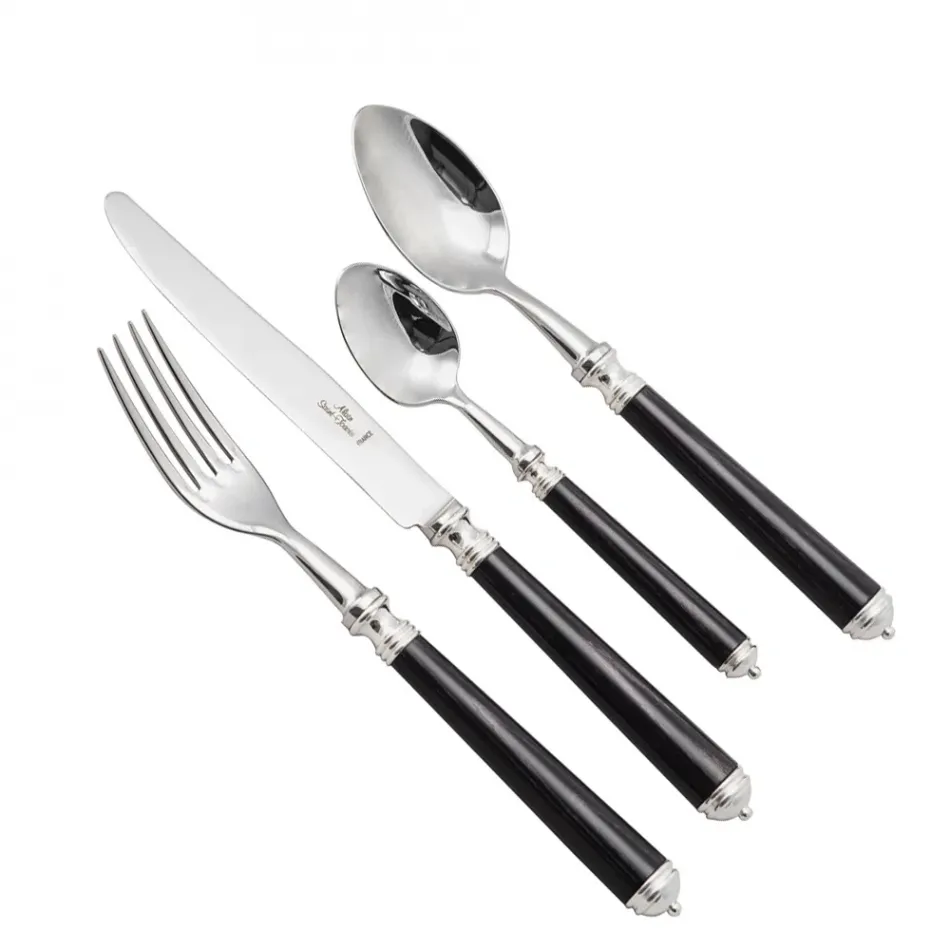 Marbella Black Silverplated Dinner Knife