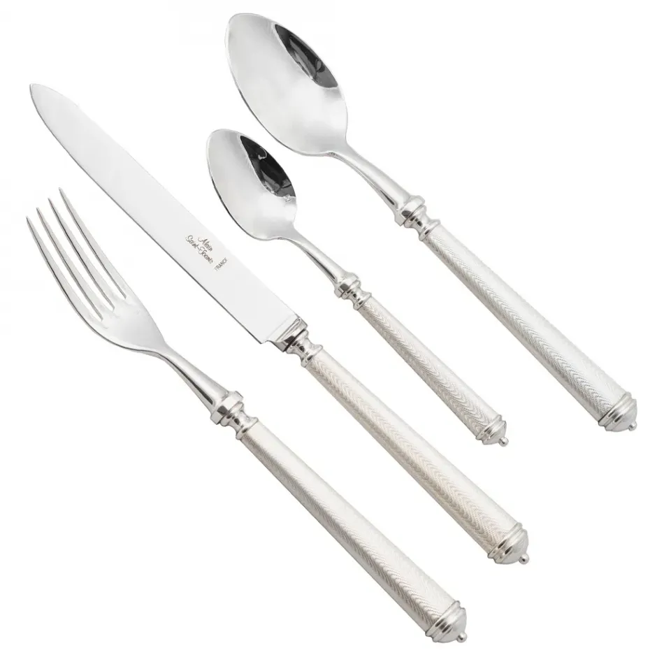 Moire Silverplated Serving Spoon