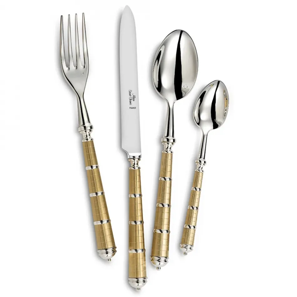 Pylone Gold Silverplated Salad Fork