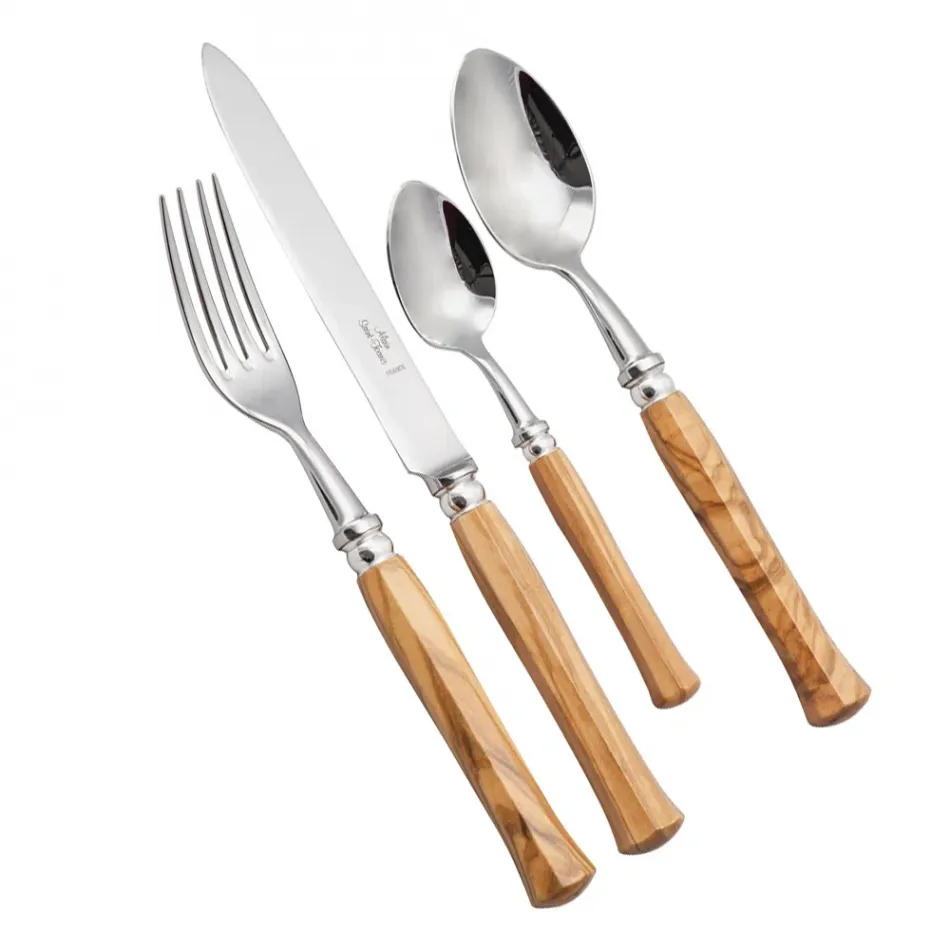 Riviera Olivewood Silverplated Fish Fork