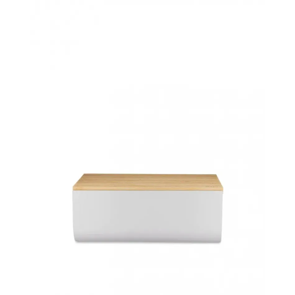 Mattina Steel Bread Box Storage Container - Warm Grey