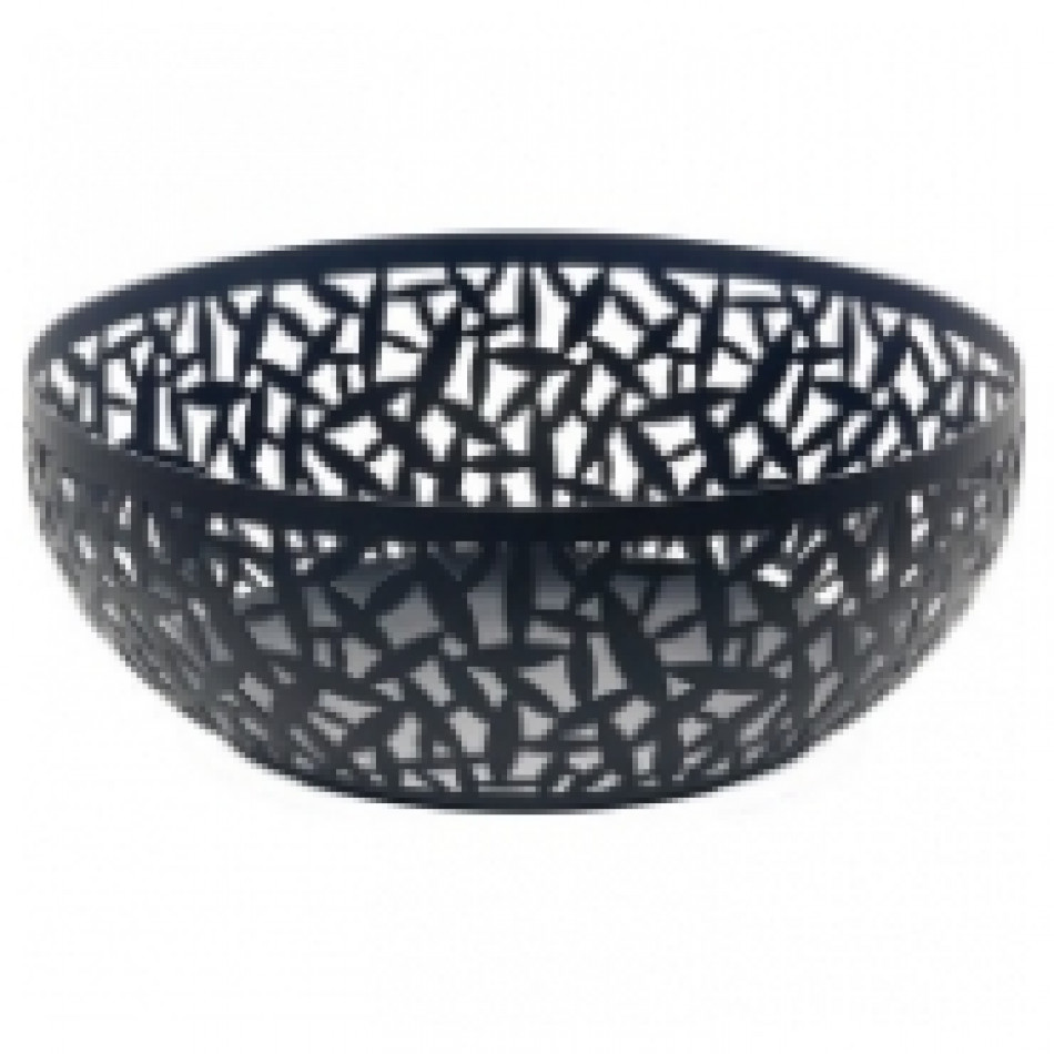 Cactus Stainless Decorative Bowl 11" Black