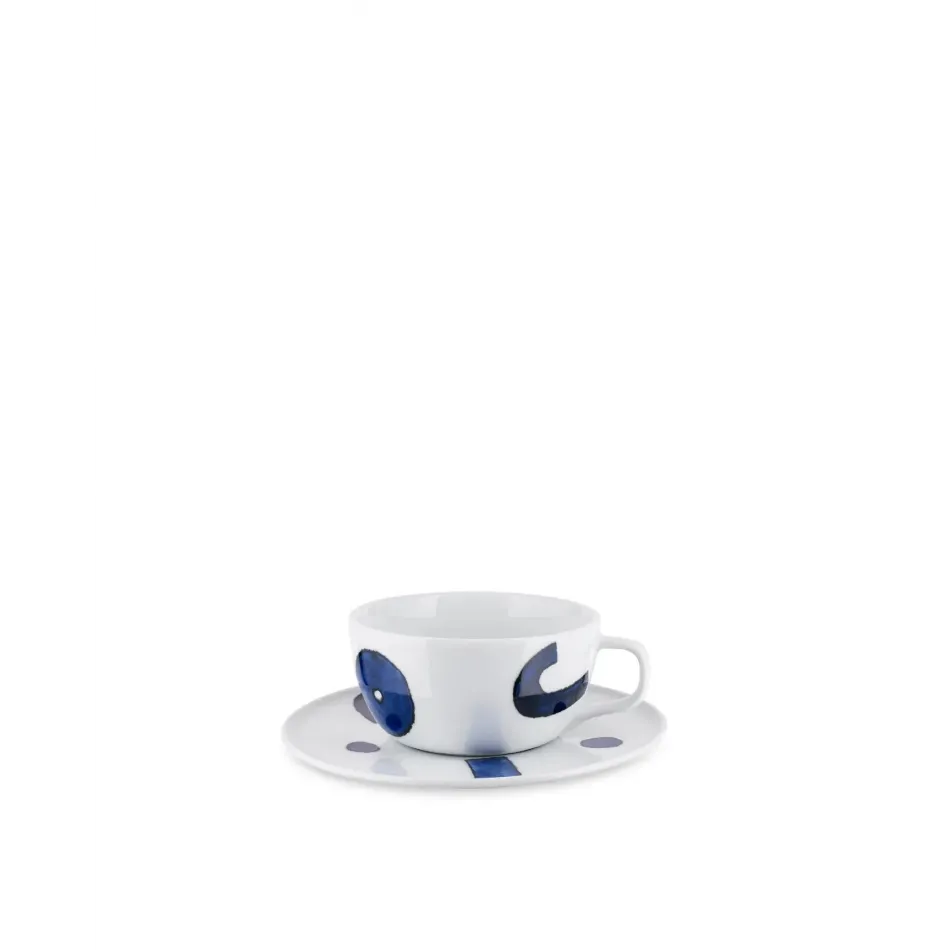 Itsumo Yunoki Ware Set Of Teacup With Saucer 4 Pieces