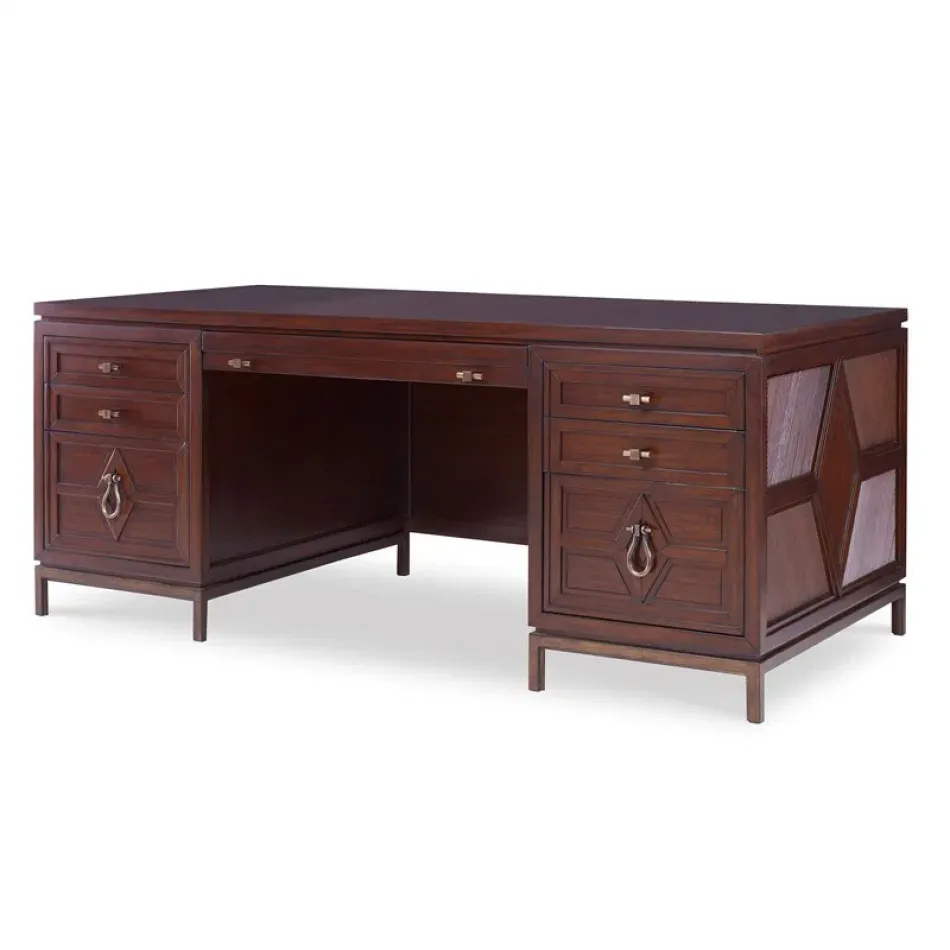 Diamond Executive Desk Dark