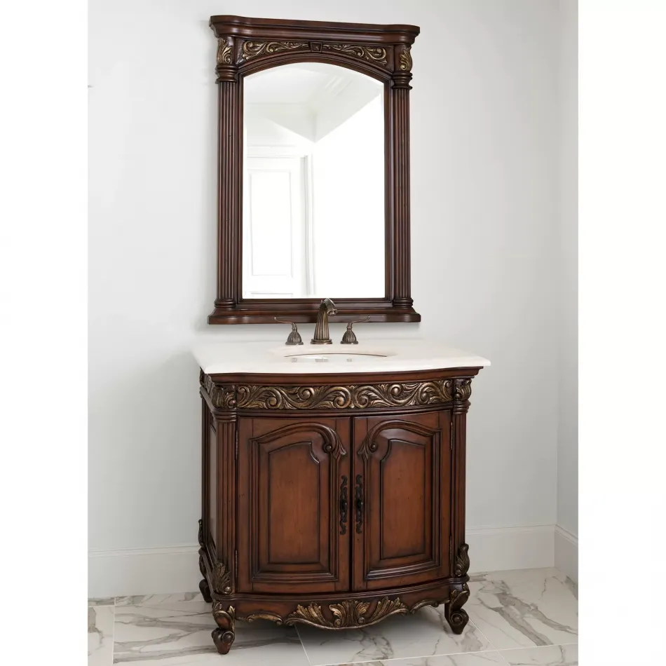 Provincial Petite 36" Single Bath Vanity Dark