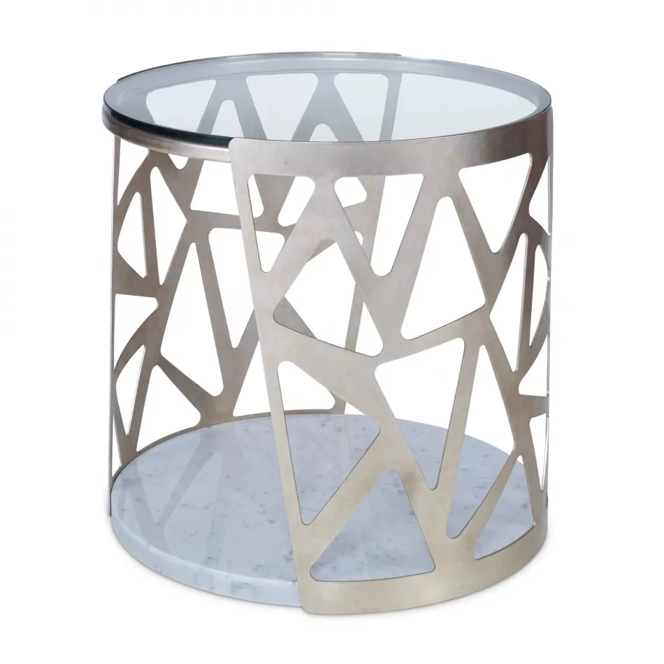 Pierced Round End Table