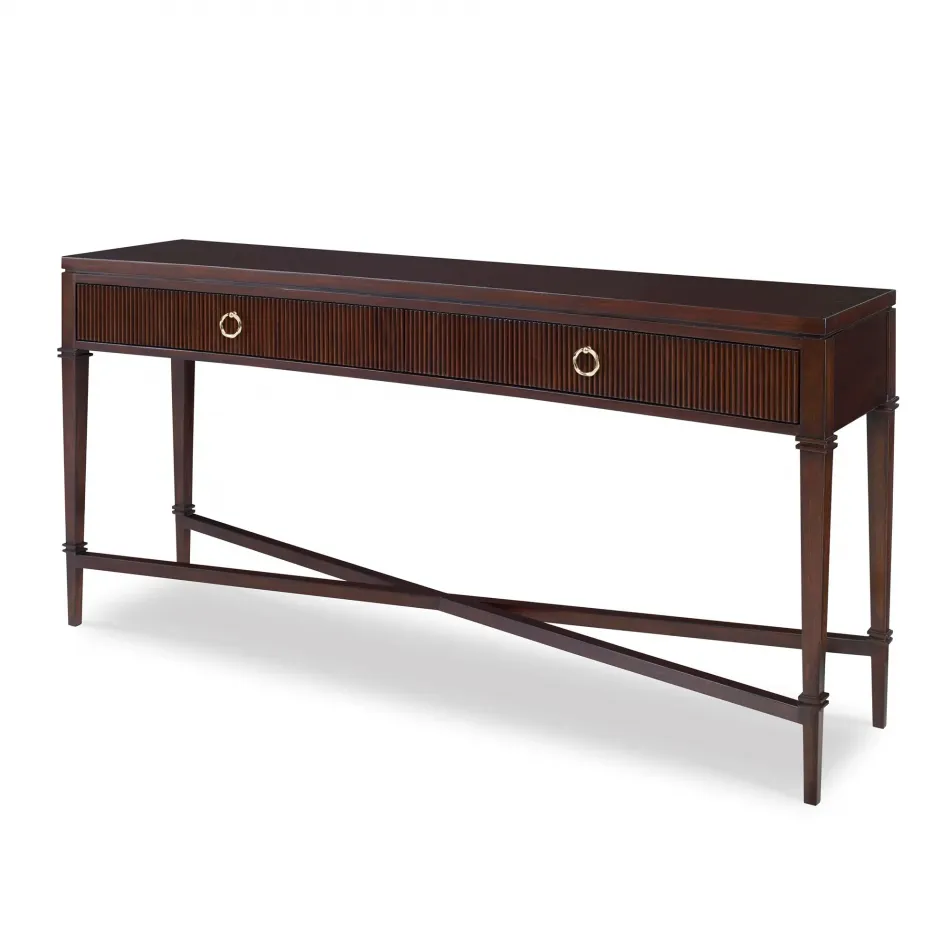 Reeded Console Table