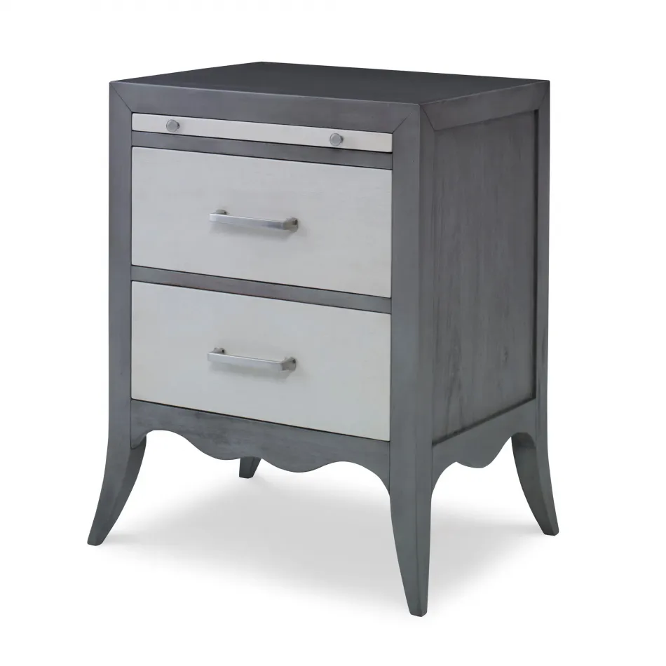 Beatrix Nightstand Ash Grey / Linen