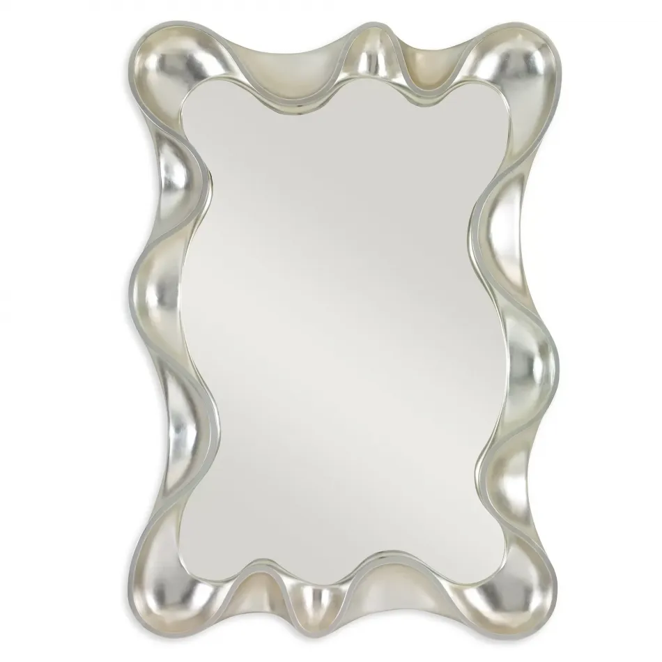 Scalloped Mirror Silver