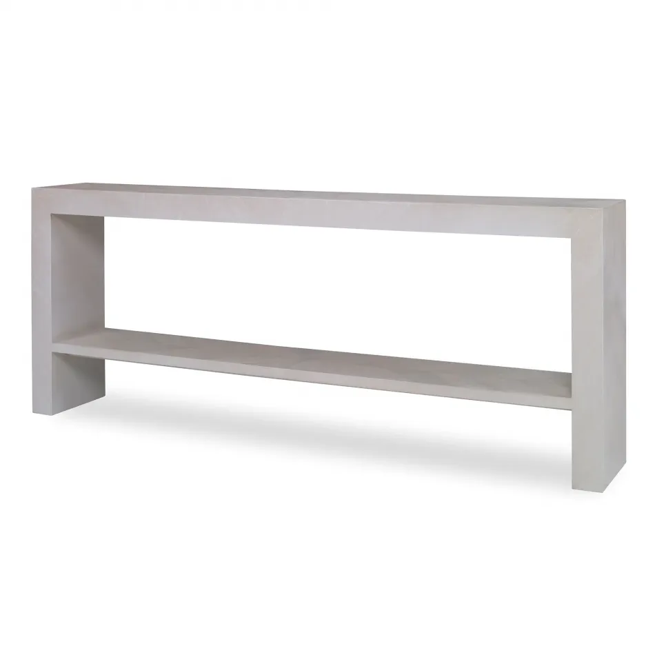 Caspian Shagreen Console Table Linen